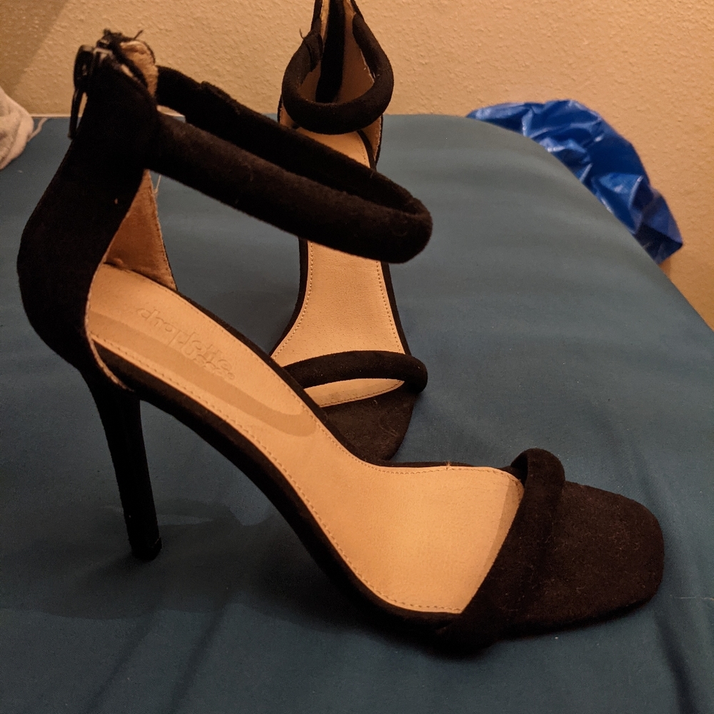 Black Suede Heel